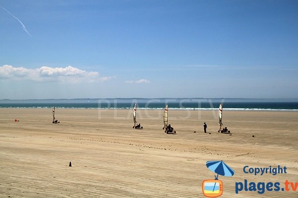 Plage pour faire du char à voile dans le Finistère - Saint Nic