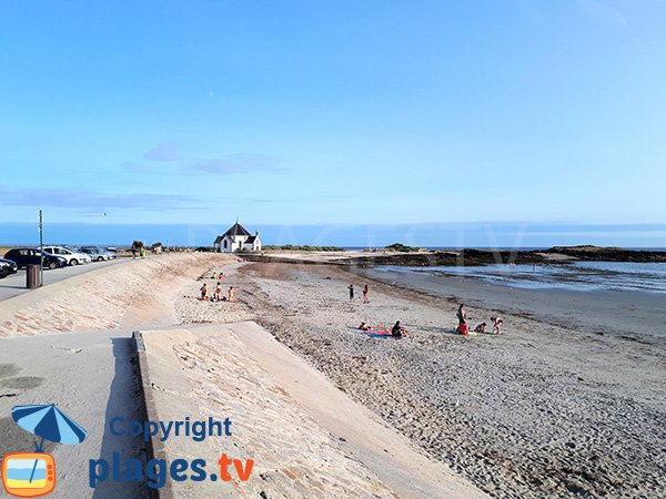 Photo de la plage de Penvins à Sarzeau en été