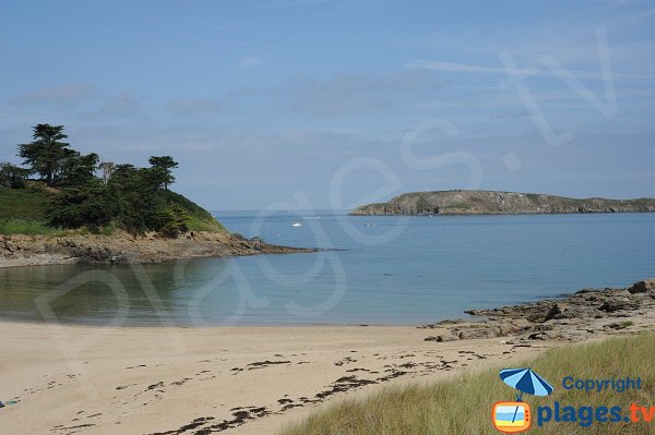 Ile Agot vue depuis la plage du Perron