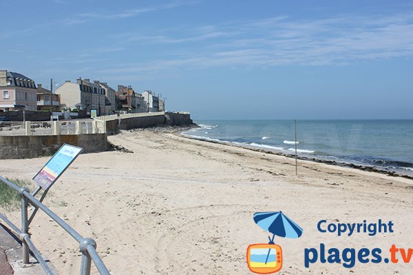 Fin de la plage du Luc sur Mer en direction de Langrune sur Mer