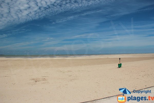 Large beach of Petit Fort Philippe in France