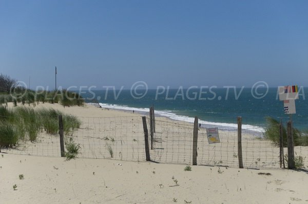 Plage du Petit Nice à La Teste proche de la dune du Pilat