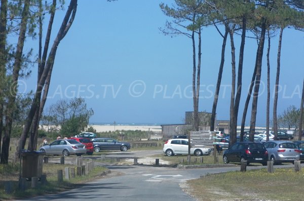 Parking gratuit de la plage du Petit Nice à Pyla sur Mer