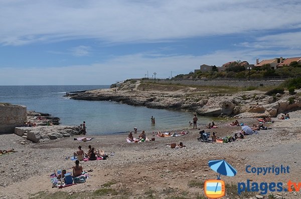 Bucht von Petit Nid in Sausset les Pins