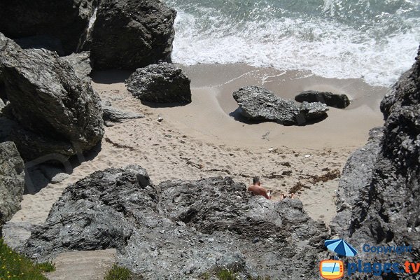 Cove next to the golf of Belle Ile en Mer