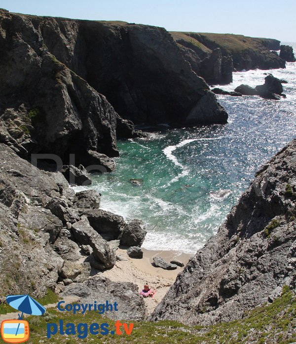 Photo de la crique du Petit Donant à Belle Ile en Mer - Sauzon