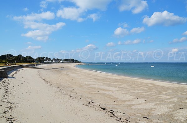 Plage du Petit Rohu à cheval sur deux communes de Quiberon