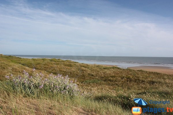 Spiaggia del Petit Sochard a Saint Jean de Monts in Francia