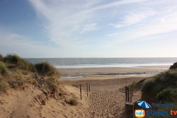 Foto della spiaggia del Petit Sochard a Saint Jean de Monts - Francia