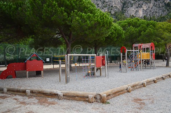 game area for kids in Beaulieu sur Mer near the beach