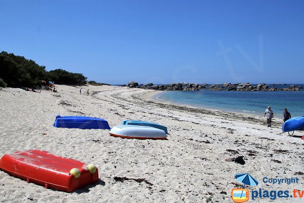 Foto vom Strand des Leuchtturms von Brignogan - Bretagne