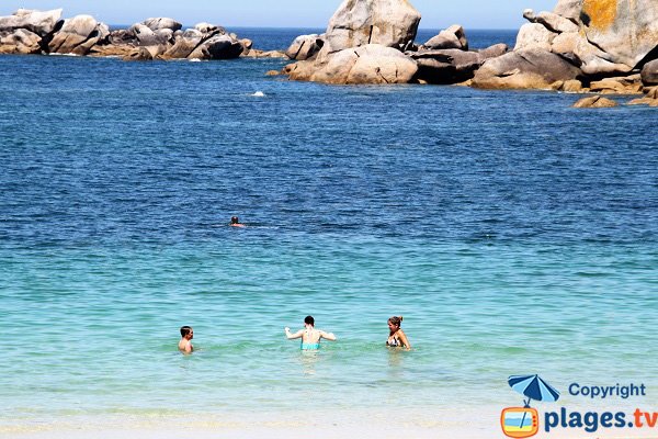 Spiaggia a Brignogan-Plage - Faro