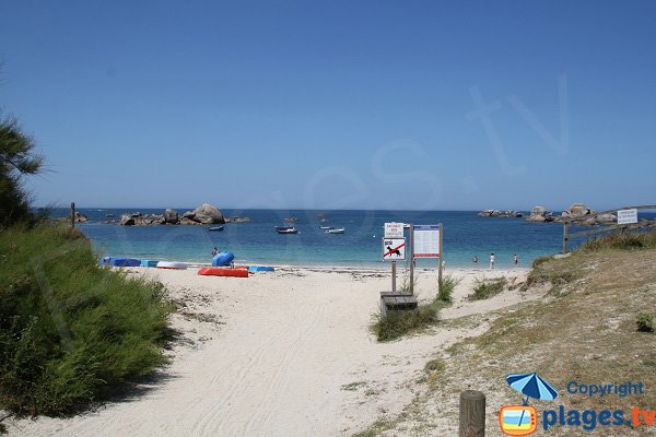 Beach near the campsite of Brignogan