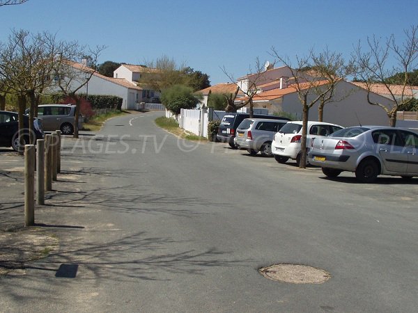 Parking of Lighthouse beach of La Tranche sur Mer