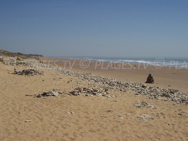 Phare beach in La Tranche sur Mer in France