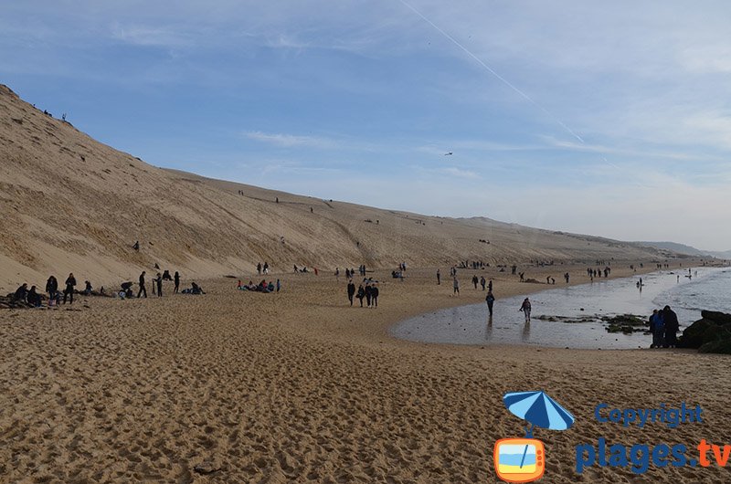 Plage au pied de la Dune de Pyla