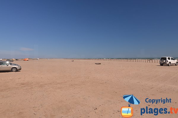 parcheggio gratuito della spiaggia di Piémanson