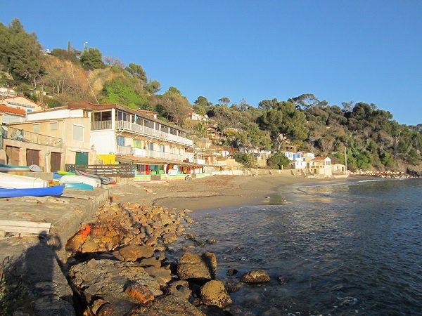 Typical beach in Le Pradet