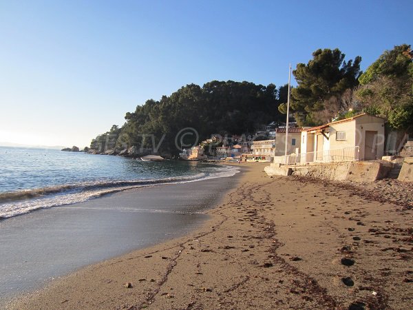 Spiaggia del Pin de Galle del Pradet in Francia