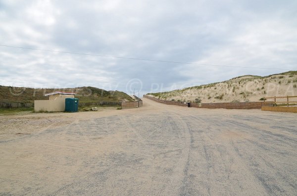 Accès à la plage de Naujac sur Mer