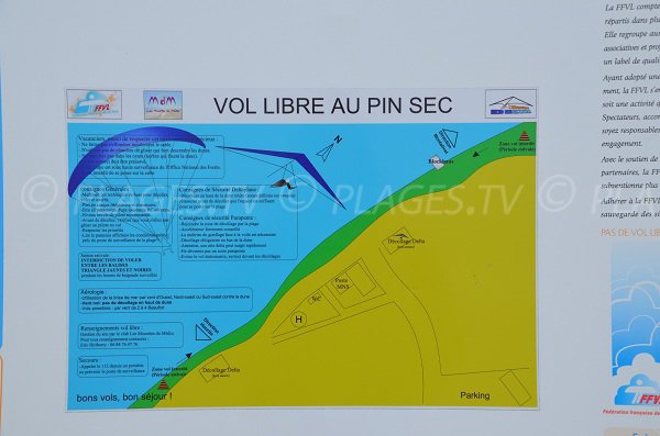 Vol libre sur la dune du Pin Sec de Naujac sur Mer