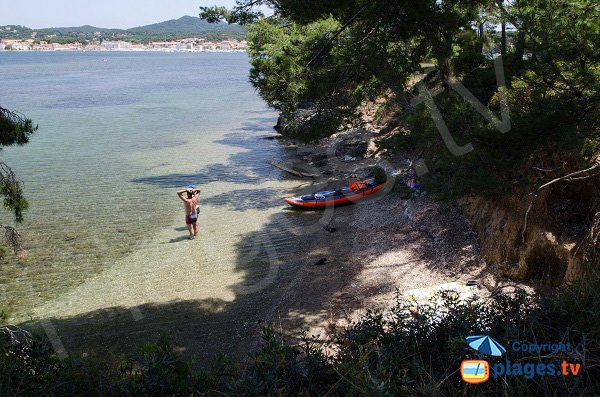 Beach northeast of the island of Embiez