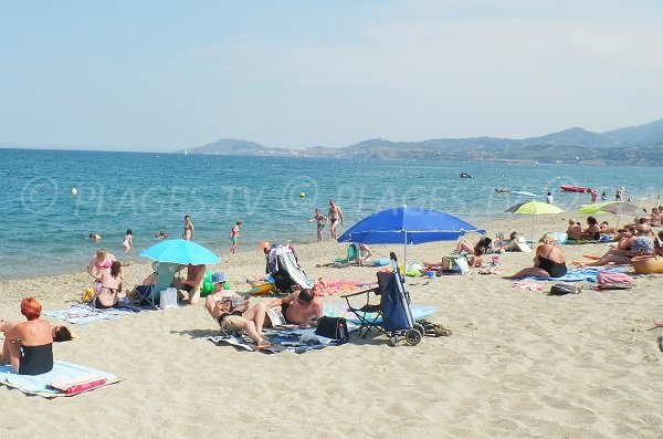 Foto vom Strand Les Pins in Argelès sur Mer