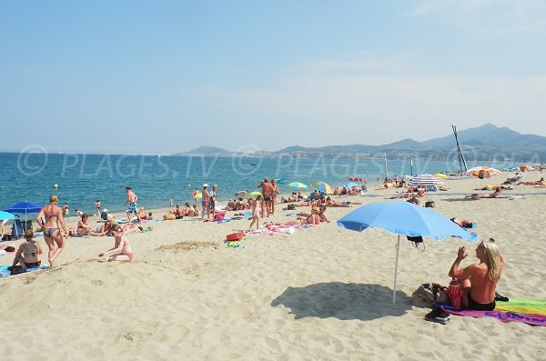 Plage en face du casino d'Argelès