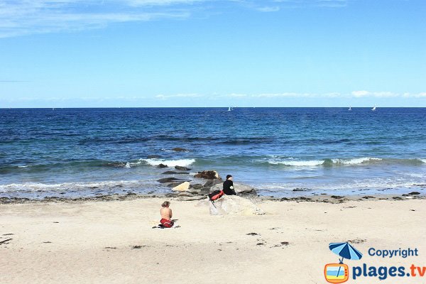 Plage de l'école de voile de l'ile d'Yeu