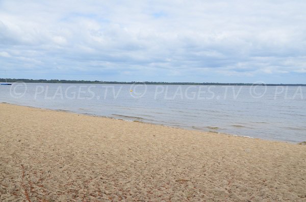 spiaggia lago di Hourtin in Francia