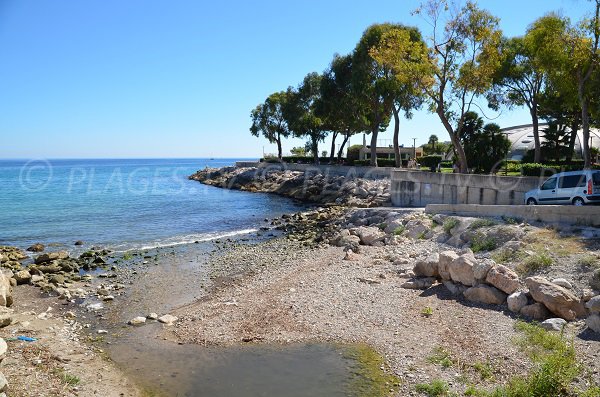 Photo de la plage autorisée aux chiens à Roquebrune Cap Martin