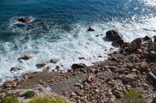 Photo of the Pissarelles beach in Cap d'Ail - France