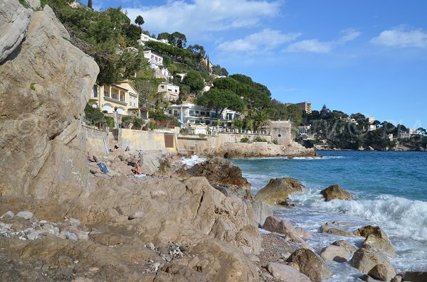 Nudist beach in Cap d'Ail - Monaco area