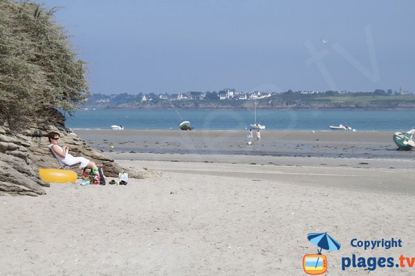 Pissotte beach in Saint Jacut de la Mer in France