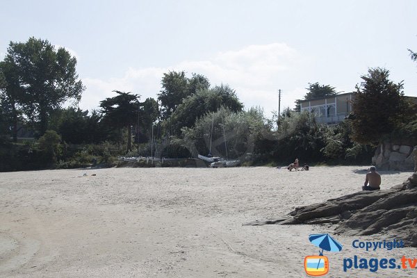 Environment of Pissote beach in St Jacut de la Mer