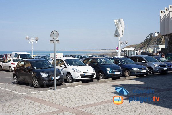 Parking de la plage du Plat Gousset à Granville