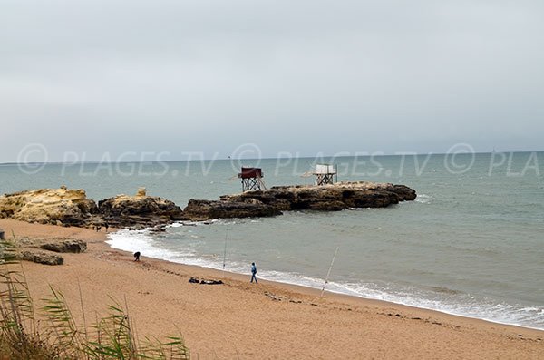 Sand beach in Saint Palais sur Mer in France