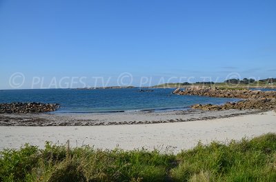 Plage sauvage de Pleumeur Bodou dans les Côtes d'Armor