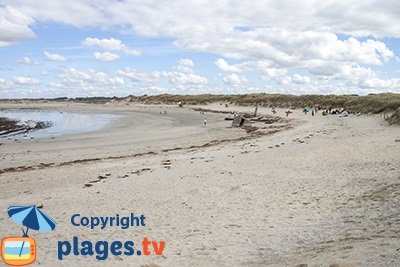 Plage à Plomeur dans le Finistère