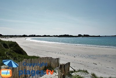 Grande plage à Ploudalmézeau