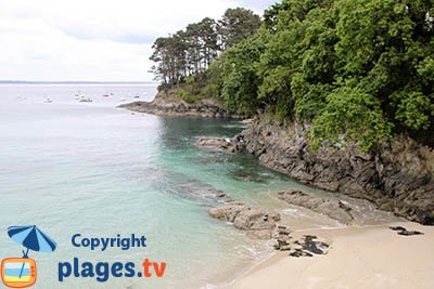 Plage à Plougonvelin en Bretagne