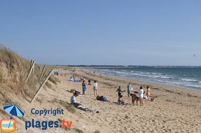 Plage à Plouharnel en Bretagne