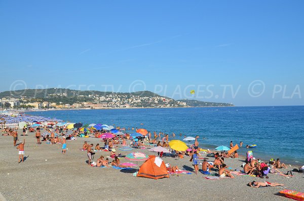 Extrémité de la plage Poincaré à côté d'une plage privée