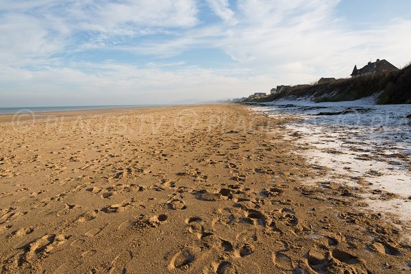 Beach of Point du Jour in Merville-Franceville (Calvados)