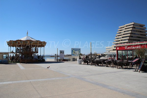 Restaurants near the La Grande Motte beach