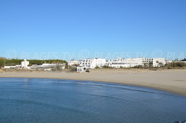 Plage au niveau du centre de thalasso de La Grande Motte