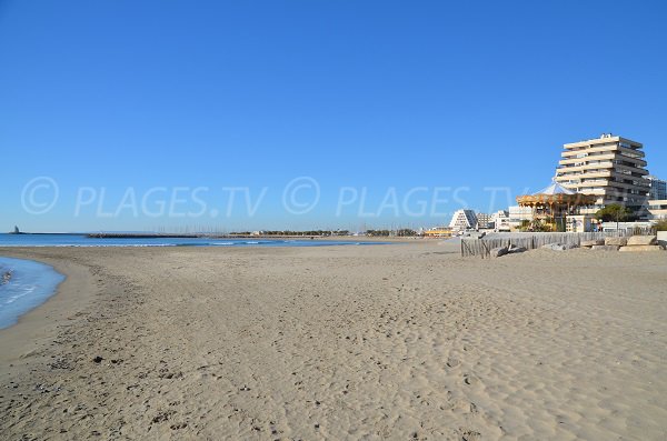 Centro della spiaggia di Punto Zero