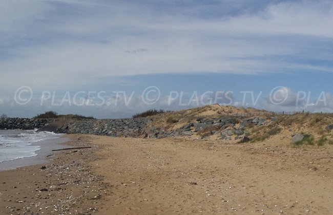 Une plage à proximité de la Pointe de l'Aiguillon