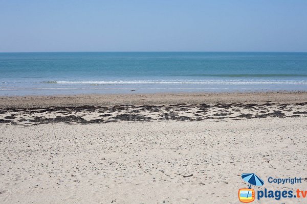 Beach of Pointe du Banc of Saint Germain in Normandy