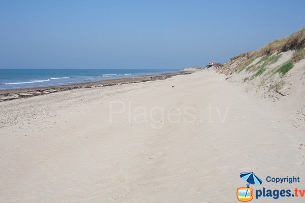 Photo de la plage de la pointe du Banc de St Germain sur Ay